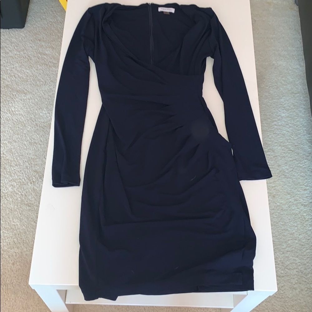 A semi-wrap dress